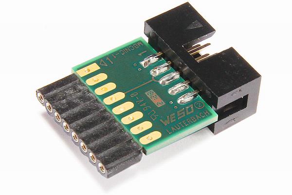 Converter AVR8 10 Pin JTAG to 8 Pin UPDI