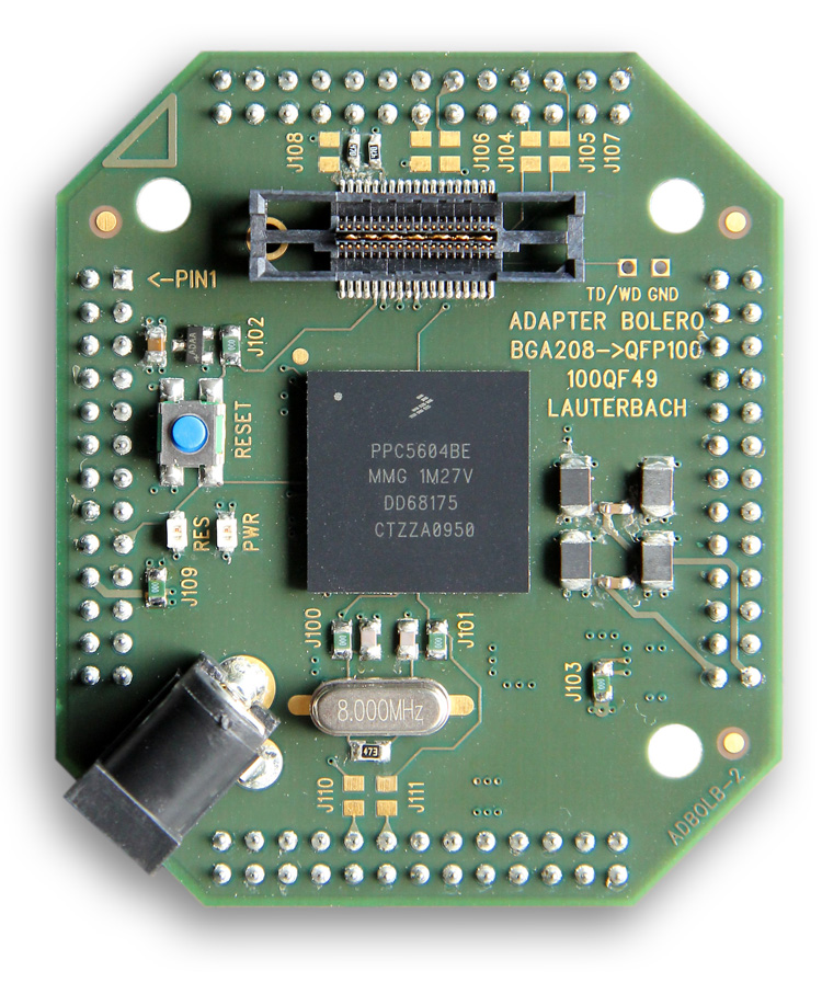 Adap. MPC5604BC-BGA208 to ET100 NEXUS