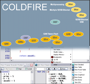 ColdFire用BDMデバッガ