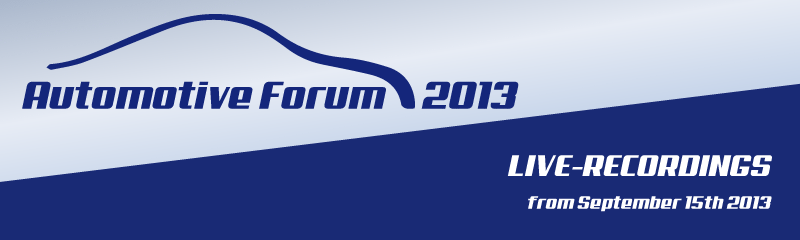 Recording Automotive Forum 2013