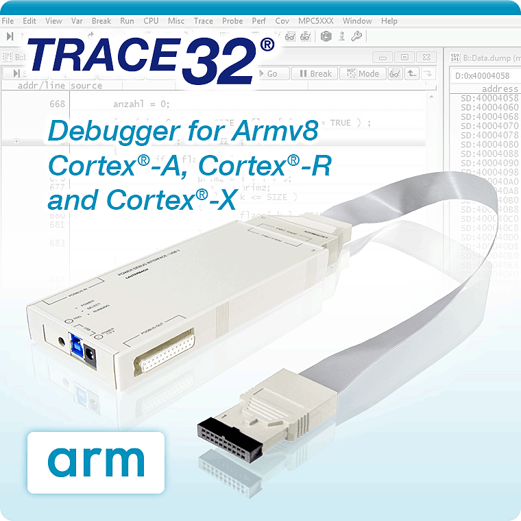 Armv8 Cortex-A/-R 対応デバッガ